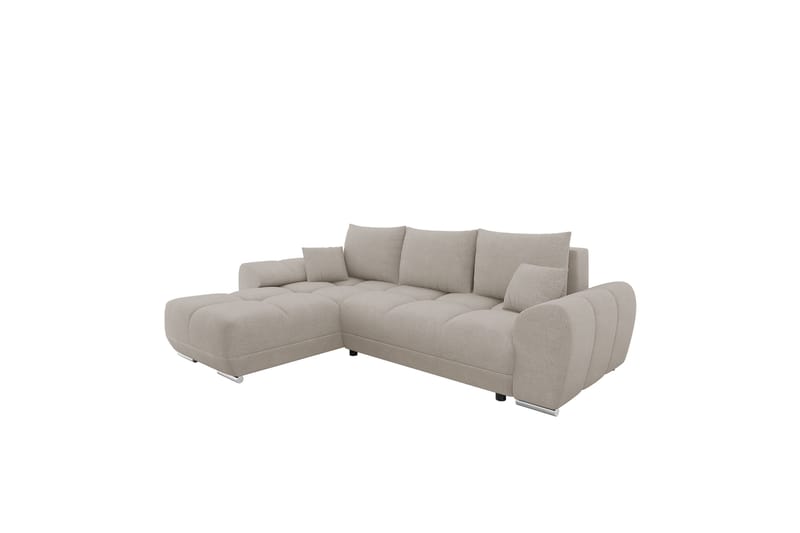 Simerly Sofa med Divan 3-seter - Beige - Møbler - Sofaer - Sofaer med sjeselong - 3 seters sofa med divan