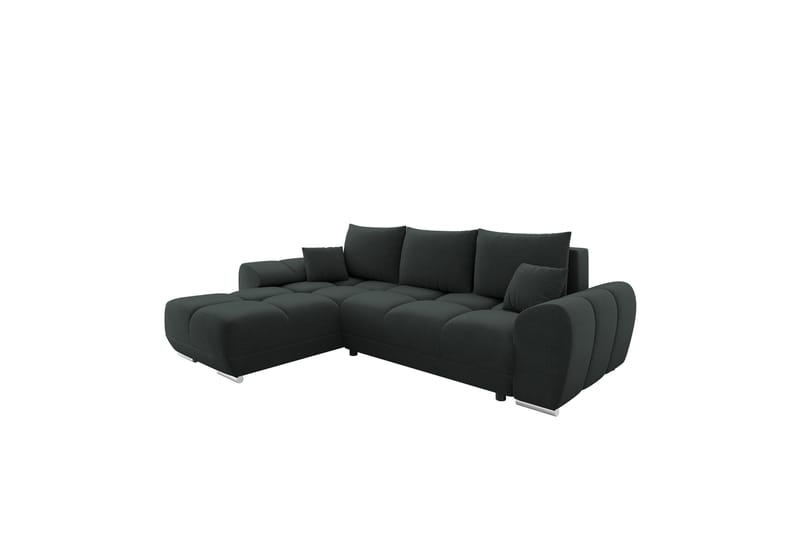 Simerly Sofa med Divan 3-seter - Svart - Møbler - Sofaer - Sofaer med sjeselong - 3 seters sofa med divan