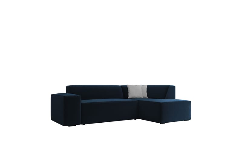 Slucajno Sofa med Sjeselong 3-seter - Blå/Hvit - Møbler - Sofaer - Sofaer med sjeselong - 3 seters sofa med divan