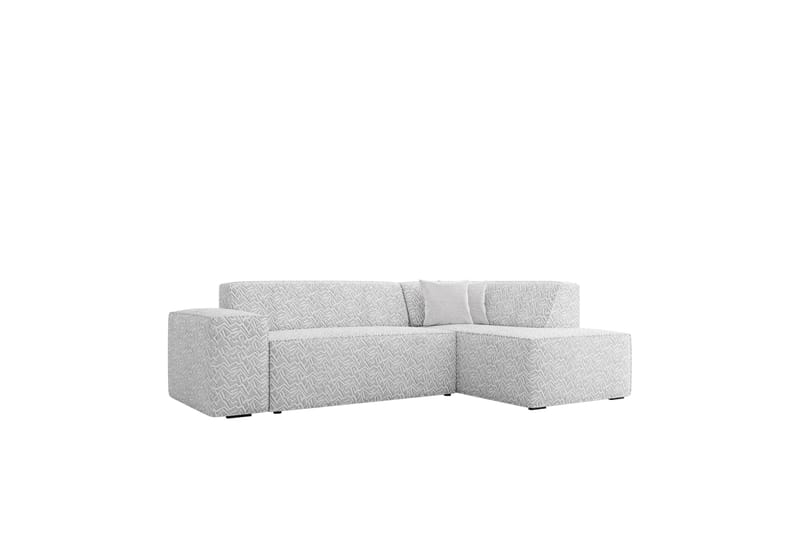 Slucajno Sofa med Sjeselong 3-seter - Lys grå - Møbler - Sofaer - Sofaer med sjeselong - 3 seters sofa med divan