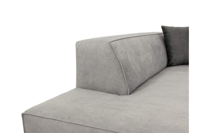 Slucajno Sofa med Sjeselong 3-seter - Svart/Grå - Møbler - Sofaer - Sofaer med sjeselong - 3 seters sofa med divan