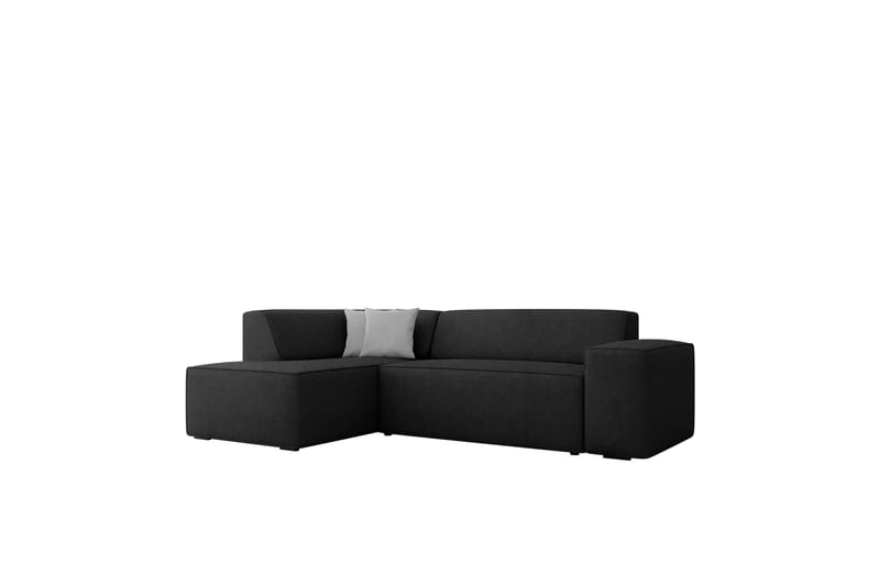 Slucajno Sofa med Sjeselong 3-seter - Svart/Grå - Møbler - Sofaer - Sofaer med sjeselong - 3 seters sofa med divan