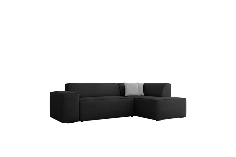 Slucajno Sofa med Sjeselong 3-seter - Svart/Grå - Møbler - Sofaer - Sofaer med sjeselong - 3 seters sofa med divan