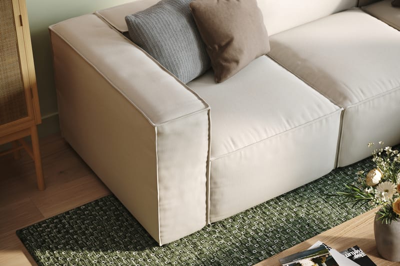 Sofa 3-seters m. Divan Narender - Beige - Møbler - Sofaer - Sofaer med sjeselong - 3 seters sofa med divan