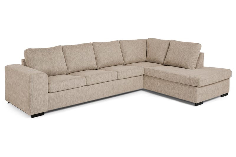 Sofa Alter med Sjeselong Høyre - Beige - Møbler - Sofaer - Sofaer med sjeselong