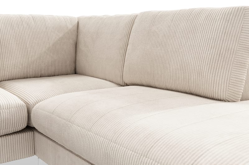 Sofa Friday Lyx 4-seter med Sjeselong Høyre - Beige - Møbler - Sofaer - Sofaer med sjeselong