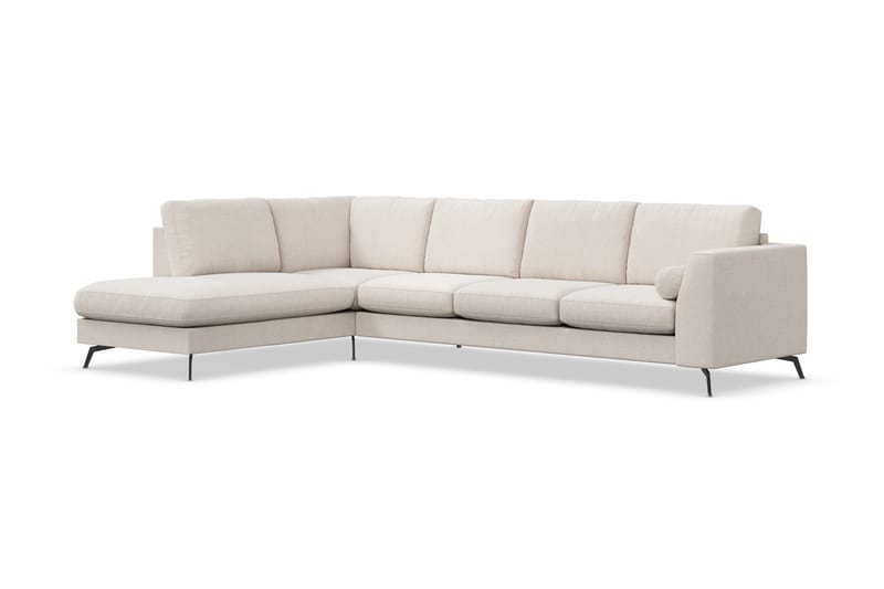 Sofa Friday Lyx 4-seter med Sjeselong Venstre - Beige - Møbler - Sofaer - Sofaer med sjeselong