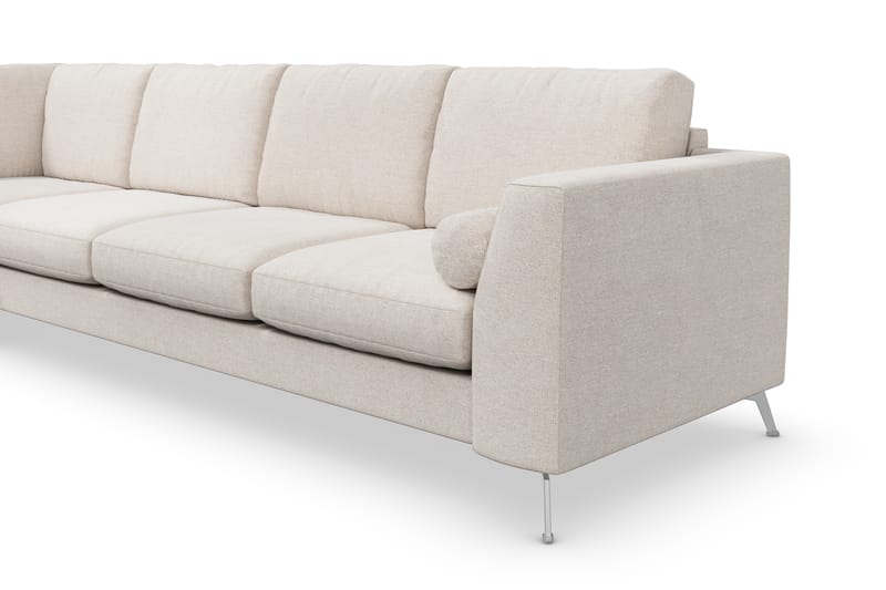 Sofa Friday Lyx 4-seter med Sjeselong Venstre - Beige - Møbler - Sofaer - Sofaer med sjeselong