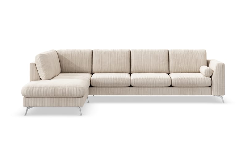 Sofa Friday Lyx 4-seter med Sjeselong Venstre - Beige - Møbler - Sofaer - Sofaer med sjeselong