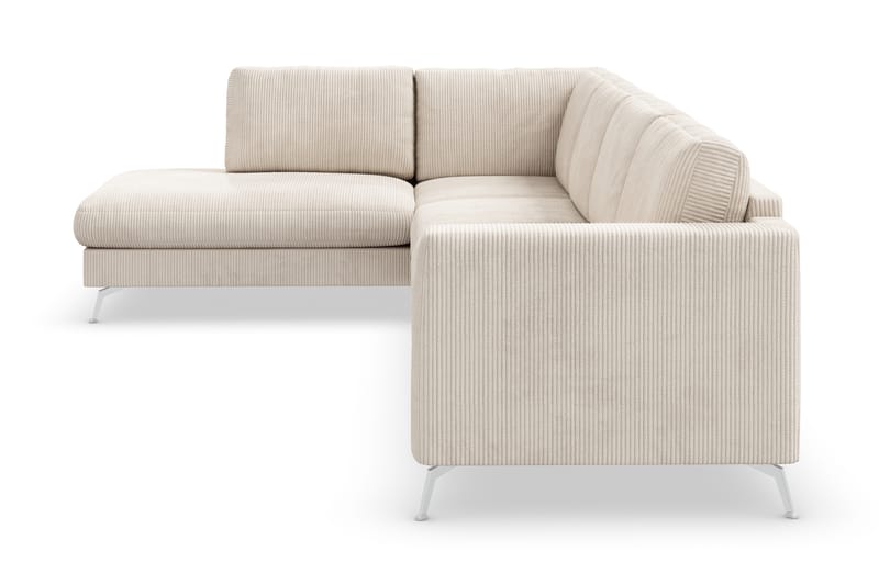 Sofa Friday Lyx 4-seter med Sjeselong Venstre - Beige - Møbler - Sofaer - Sofaer med sjeselong