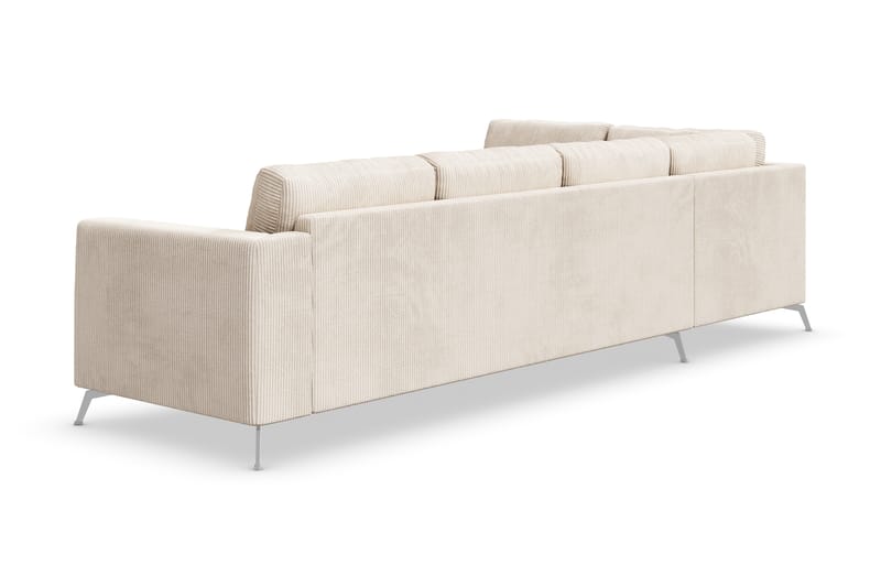 Sofa Friday Lyx 4-seter med Sjeselong Venstre - Beige - Møbler - Sofaer - Sofaer med sjeselong