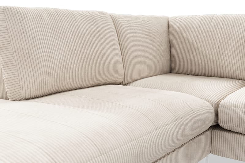 Sofa Friday Lyx 4-seter med Sjeselong Venstre - Beige - Møbler - Sofaer - Sofaer med sjeselong