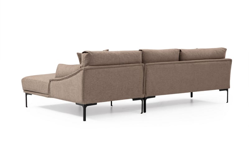 Sofa m. Divan Lumsden 4-seters - Mocha - Møbler - Sofaer - Sofaer med sjeselong - 4 seters sofa med divan