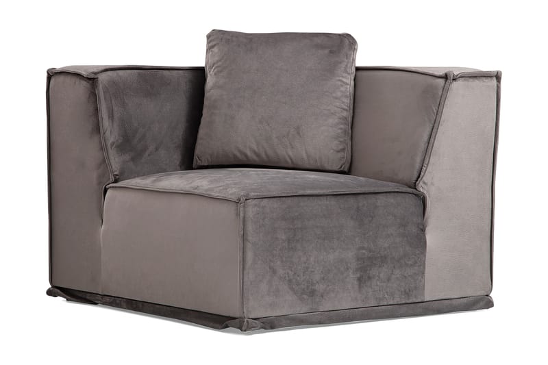 Sofa m. Divan Woodlaw 6-seters - Grå - Møbler - Sofaer - Sofaer med sjeselong