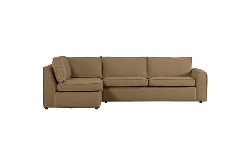 Sofa med chaiselong Vinal 3-seter - Lyse brun - Møbler - Sofaer - Sofaer med sjeselong - 3 seters sofa med divan