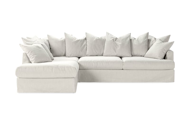 Sofa med Sjeselong Armunia Venstre - Beige - Møbler - Sofaer - Sofaer med sjeselong - 4 seters sofa med divan