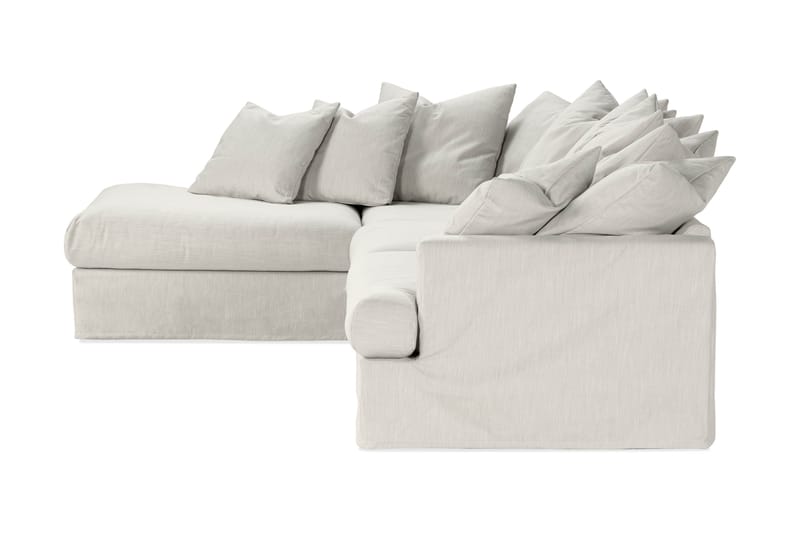 Sofa med Sjeselong Armunia Venstre - Beige - Møbler - Sofaer - Sofaer med sjeselong - 4 seters sofa med divan