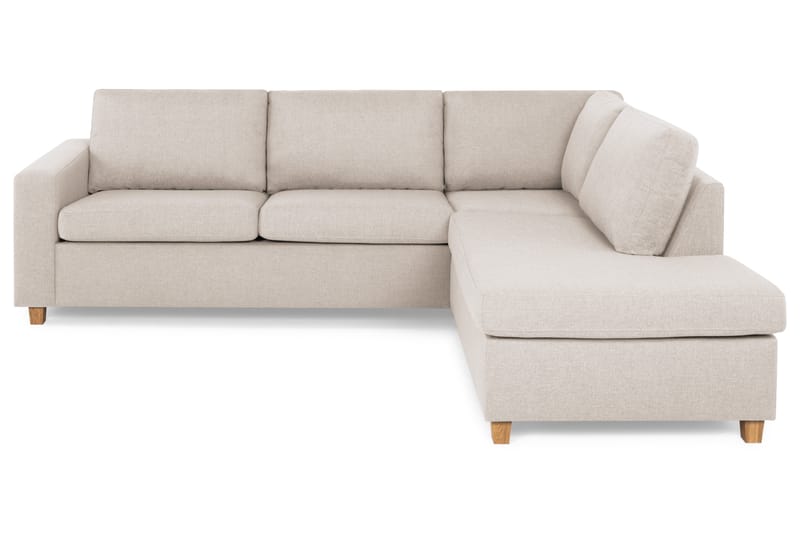 Sofa Nevada 2,5-seter med Sjeselong Høyre - Beige - Møbler - Sofaer - Sofaer med sjeselong