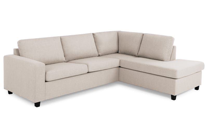 Sofa Nevada 2,5-seter med Sjeselong Høyre - Beige - Møbler - Sofaer - Sofaer med sjeselong