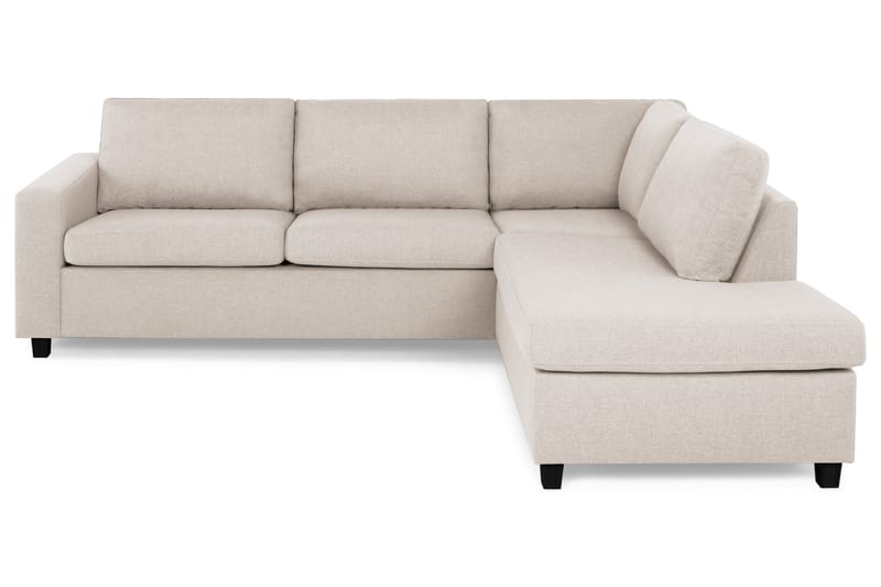 Sofa Nevada 2,5-seter med Sjeselong Høyre - Beige - Møbler - Sofaer - Sofaer med sjeselong