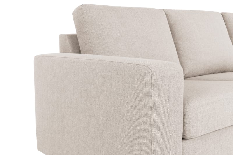 Sofa Nevada 2,5-seter med Sjeselong Høyre - Beige - Møbler - Sofaer - Sofaer med sjeselong