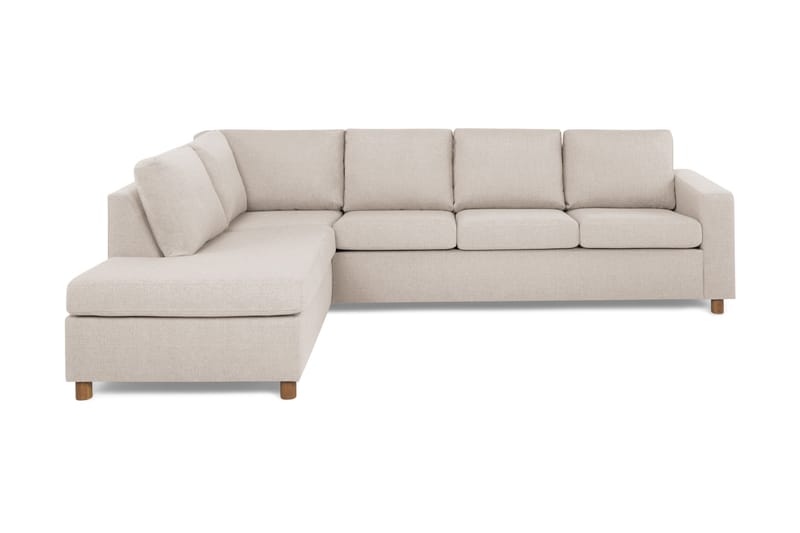 Sofa Nevada 3-seter med Sjeselong Venstre - Beige - Møbler - Sofaer - Sofaer med sjeselong