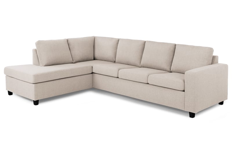 Sofa Nevada 3-seter med Sjeselong Venstre - Beige - Møbler - Sofaer - Sofaer med sjeselong