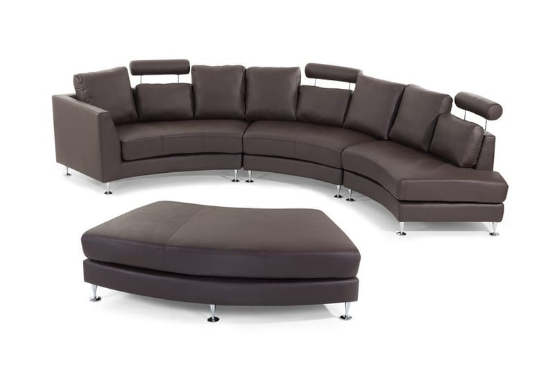 Sovesofa Rotunde 448 cm - Brun - Møbler - Sofaer - Sofaer med sjeselong