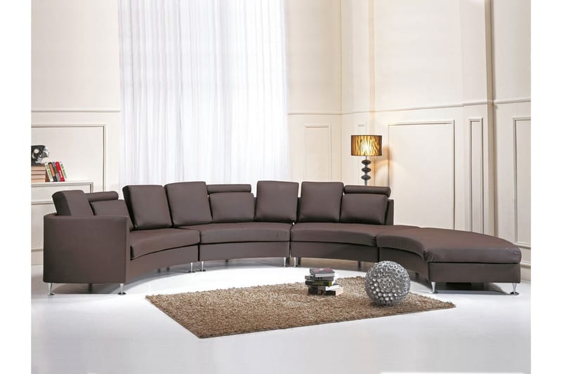 Sovesofa Rotunde 448 cm - Brun - Møbler - Sofaer - Sofaer med sjeselong