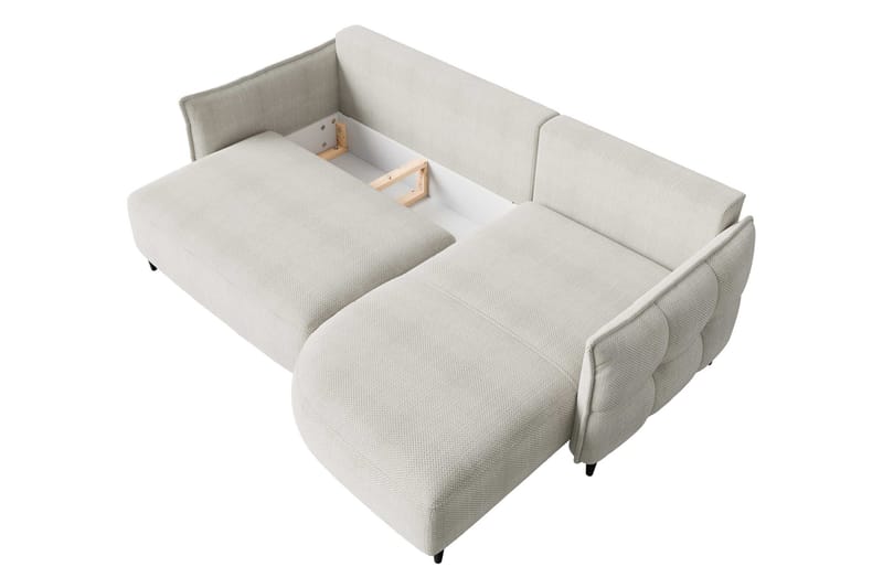 Sycylia Sofa med Divan 3-seter - Grå - Møbler - Sofaer - Sofaer med sjeselong - 3 seters sofa med divan