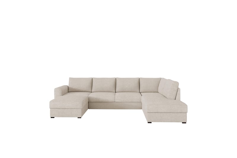 Taberk Sofa med Sjeselong og Divan 4-seter - Beige - Møbler - Sofaer - Sofaer med sjeselong - 4 seters sofa med divan