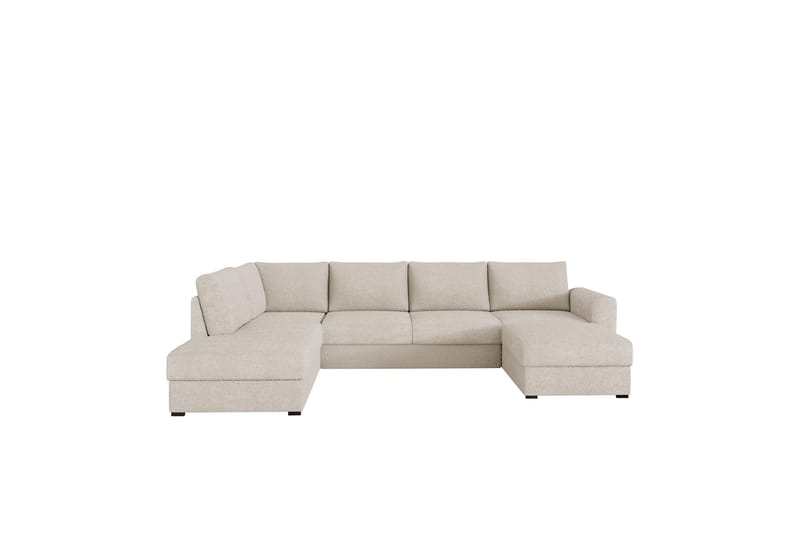 Taberk Sofa med Sjeselong og Divan 4-seter - Beige - Møbler - Sofaer - Sofaer med sjeselong - 4 seters sofa med divan