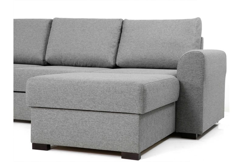 Taberk Sofa med Sjeselong og Divan 4-seter - Brun - Møbler - Sofaer - Sofaer med sjeselong - 4 seters sofa med divan