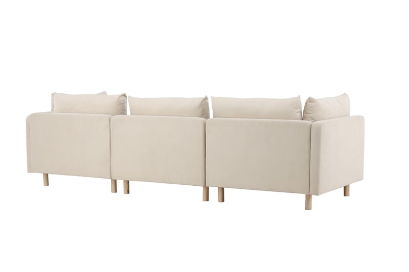 Zero Sofa m/ Divan 3-seter - Beige - Møbler - Sofaer - Sofaer med sjeselong - 3 seters sofa med divan