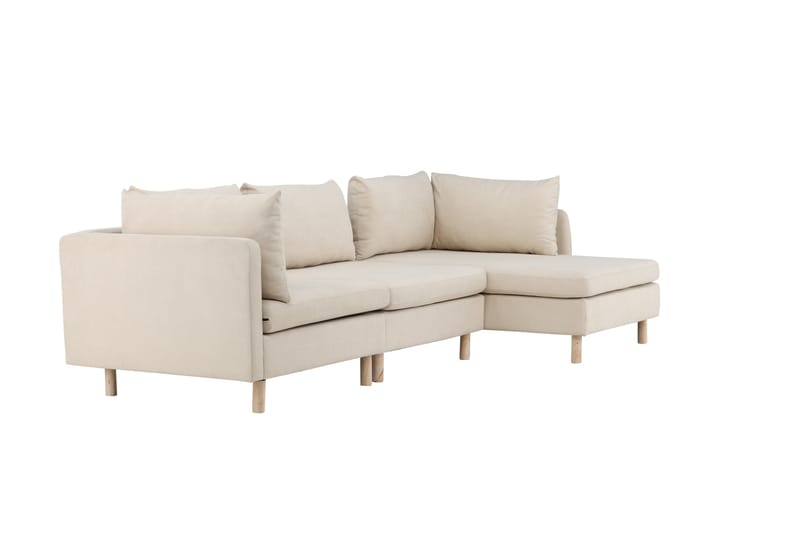 Zero Sofa m/ Divan 3-seter - Beige - Møbler - Sofaer - Sofaer med sjeselong - 3 seters sofa med divan