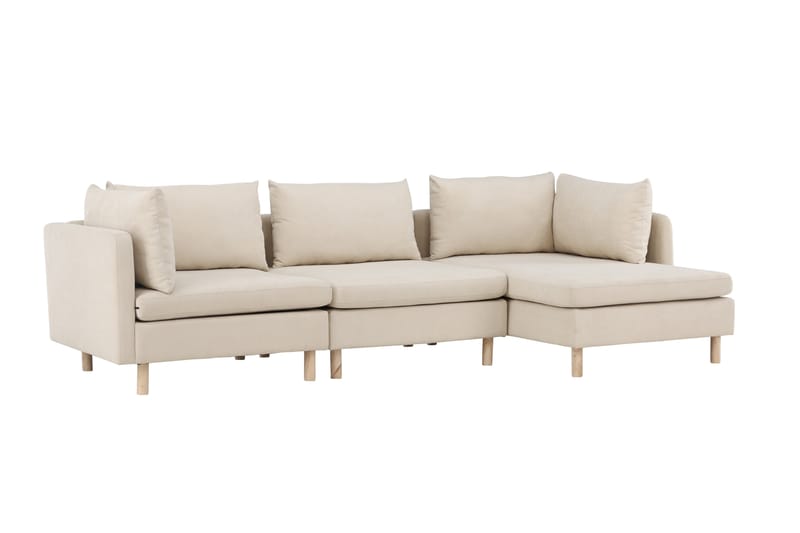 Zero Sofa m/ Divan 3-seter - Beige - Møbler - Sofaer - Sofaer med sjeselong - 3 seters sofa med divan