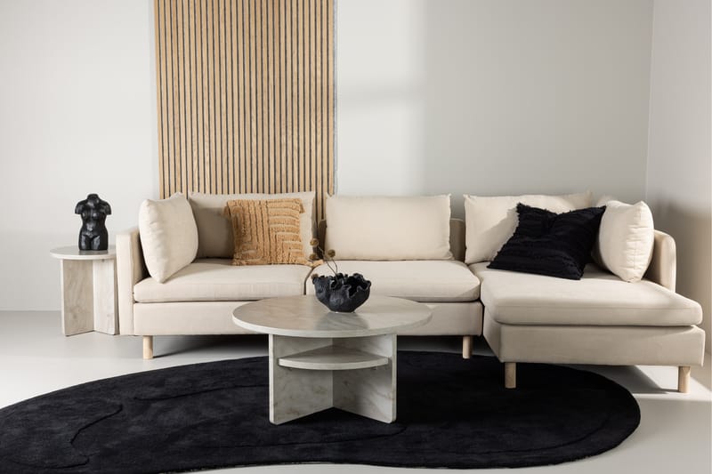 Zero Sofa m/ Divan 3-seter - Beige - Møbler - Sofaer - Sofaer med sjeselong - 3 seters sofa med divan