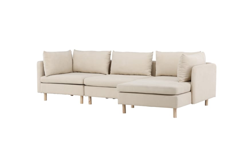 Zero Sofa m/ Divan 3-seter - Beige - Møbler - Sofaer - Sofaer med sjeselong - 3 seters sofa med divan