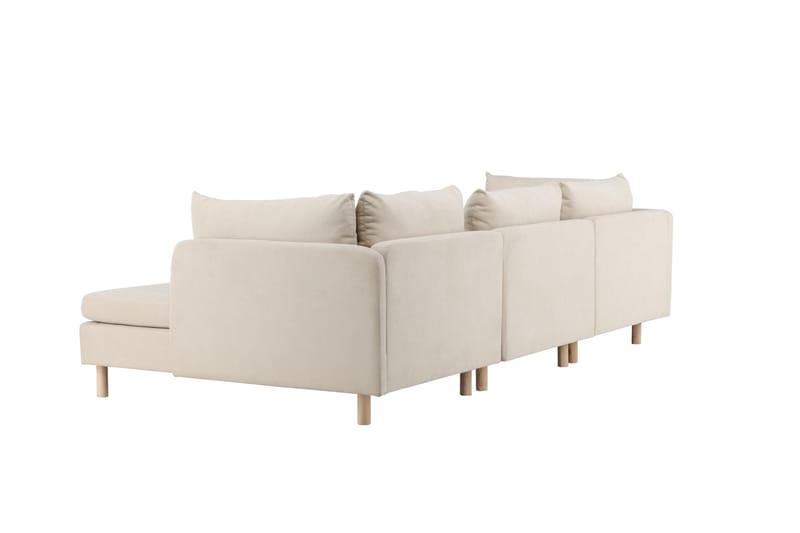 Zero Sofa m/ Divan 3-seter - Beige - Møbler - Sofaer - Sofaer med sjeselong - 3 seters sofa med divan