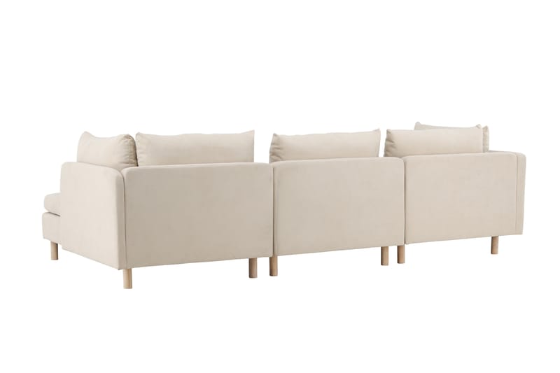 Zero Sofa m/ Divan 3-seter - Beige - Møbler - Sofaer - Sofaer med sjeselong - 3 seters sofa med divan