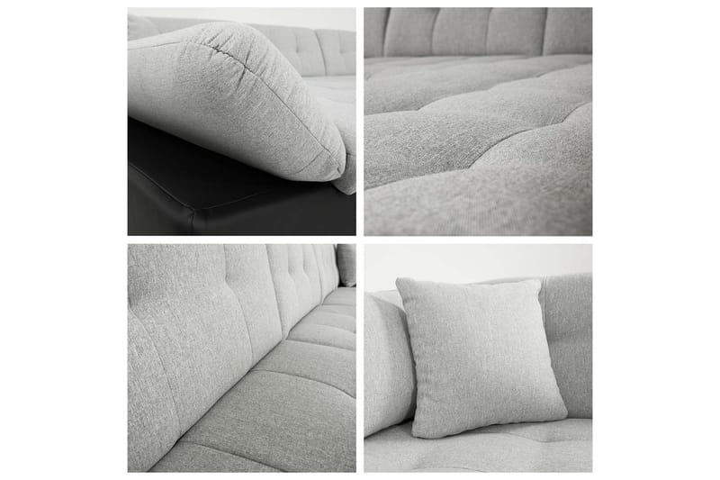 Zumar Sofa med Sjeselong og Divan 4-seter - Gul/Beige - Møbler - Sofaer - Sofaer med sjeselong - 4 seters sofa med divan