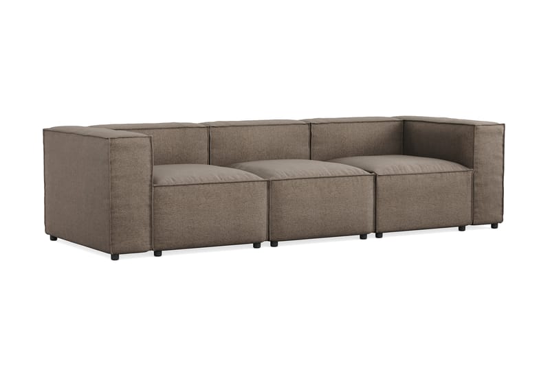 Sofa Narender 3-seters - Grå - Møbler - Sofaer - 3 seter sofa