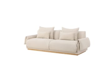 Sofa VIND 3-seters Mollösund 237x95x82 cm Beige - Møbler - Sofaer - 3 seter sofa