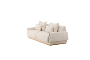 Sofa VIND 3-seters Mollösund 237x95x82 cm Beige - Møbler - Sofaer - 3 seter sofa