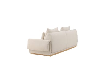 Sofa VIND 3-seters Mollösund 237x95x82 cm Beige - Møbler - Sofaer - 3 seter sofa