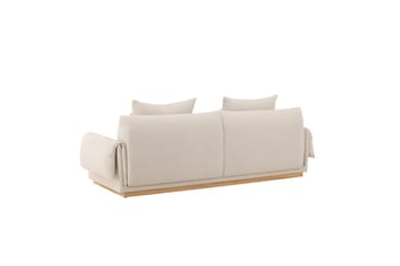 Sofa VIND 3-seters Mollösund 237x95x82 cm Beige - Møbler - Sofaer - 3 seter sofa