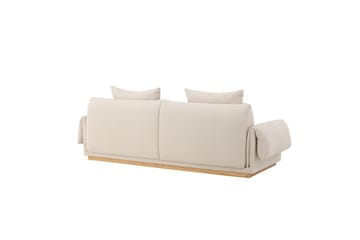 Sofa VIND 3-seters Mollösund 237x95x82 cm Beige - Møbler - Sofaer - 3 seter sofa