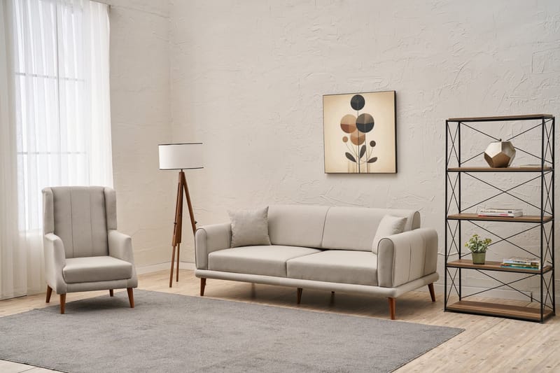 Sofagruppe Khambalia - Beige - Møbler - Sofaer - Sofagrupper