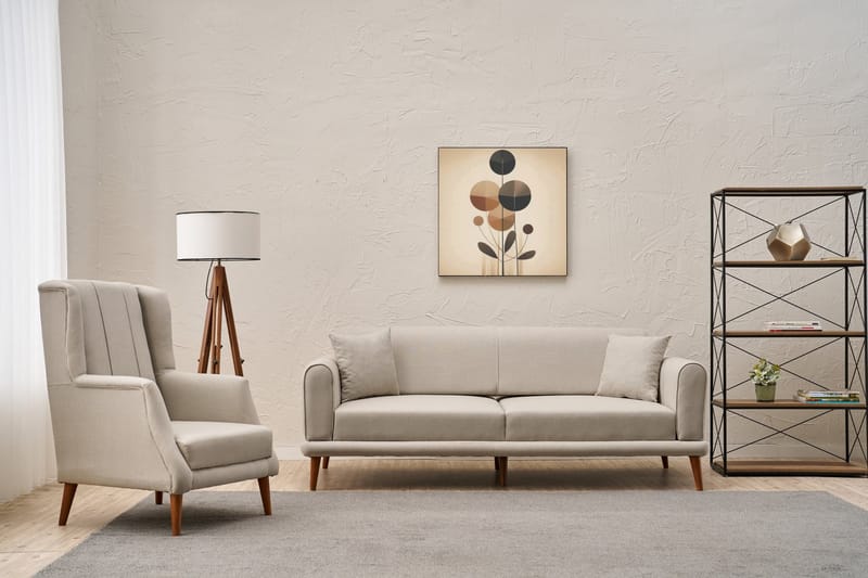 Sofagruppe Khambalia - Beige - Møbler - Sofaer - Sofagrupper