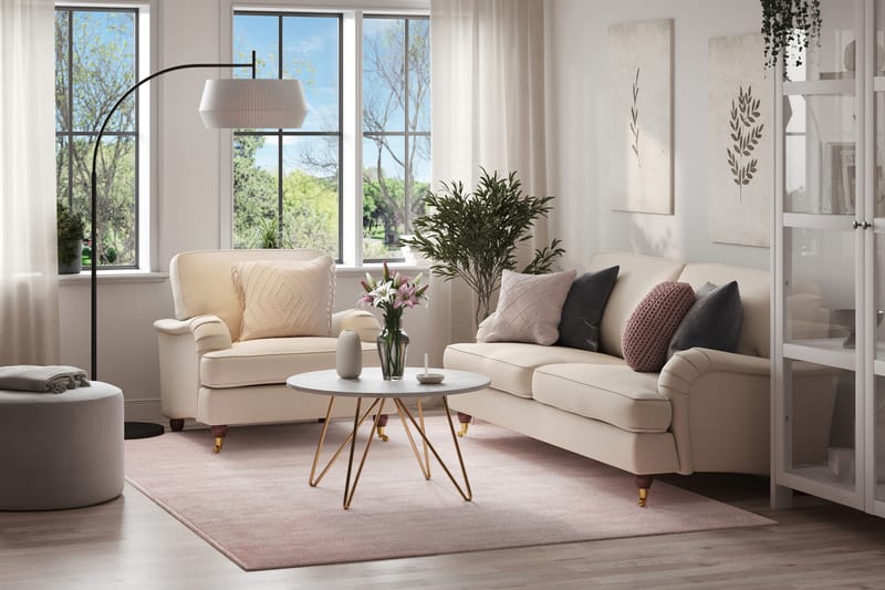 Sofa Oxford 3-seter med Lenestol Beige - Møbler - Sofaer - Sofagrupper - Howard sofagruppe